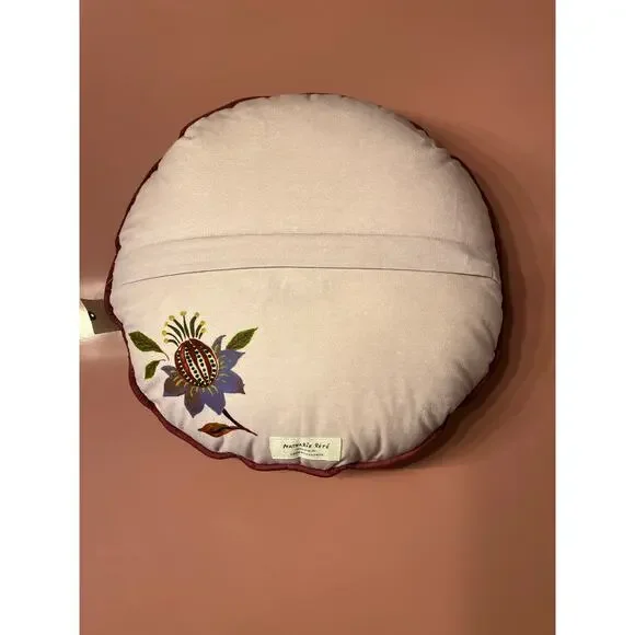 Anthropologie Nathalie Lete Embroidered Velvet Pillow - Picture 4 of 6